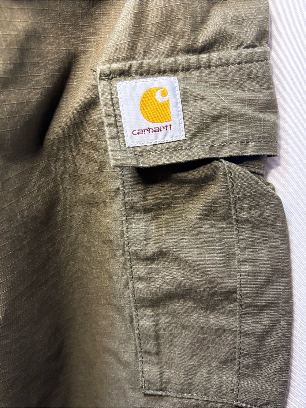 Carhartt WIP Aviation Ripstop Cargo Pants 33x32 Olive Green - Picture 9 of 9